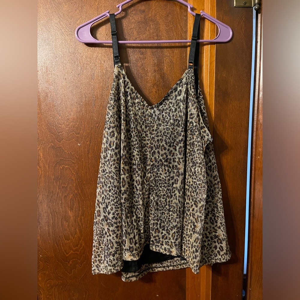 Torrid Leopard Sparkle Swing Cami